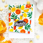 Altenew Citrus Fruits Pattern Layering Stencils ALT8003 sending you a big squeeze