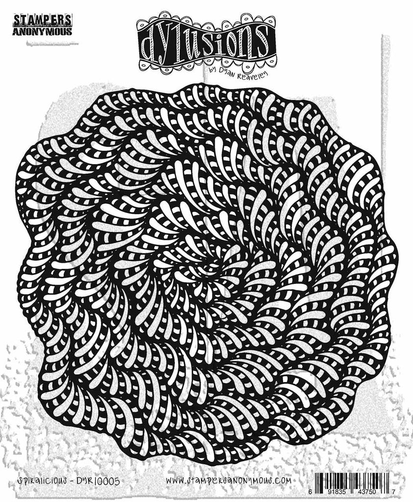 Dyan Reaveley Spiralicious Cling Stamp Dylusions dyr10005