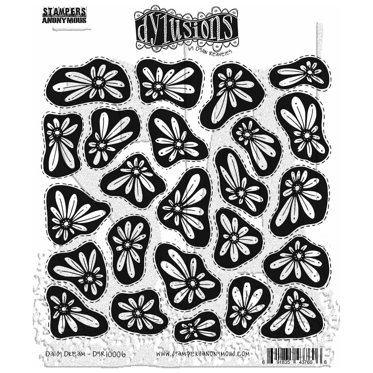 Dyan Reaveley Daisy Dream Cling Stamp Set Dylusions dyr10006