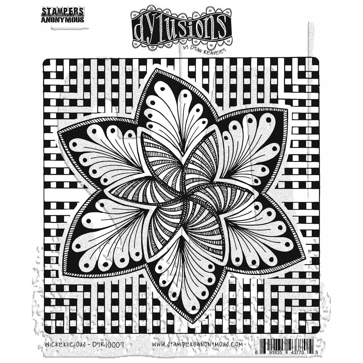 Dyan Reaveley Wickerlicious Cling Stamp Set Dylusions dyr10007