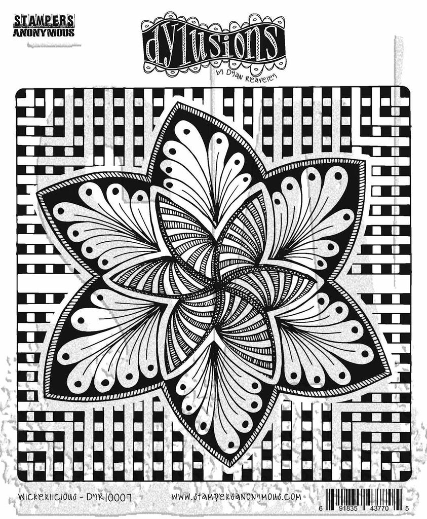 Dyan Reaveley Wickerlicious Cling Stamp Set Dylusions dyr10007