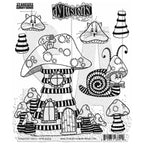Dyan Reaveley Dylusions Toadstool Tales Cling Stamps dyr10010