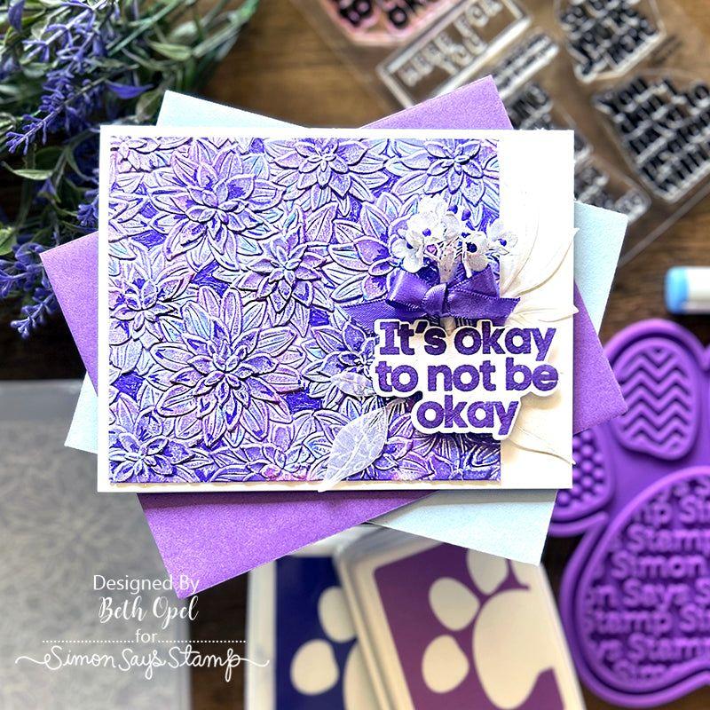 Simon Says Stamp Embossing Folder And Dies Dahlia Delights sfd325 Out Of This World