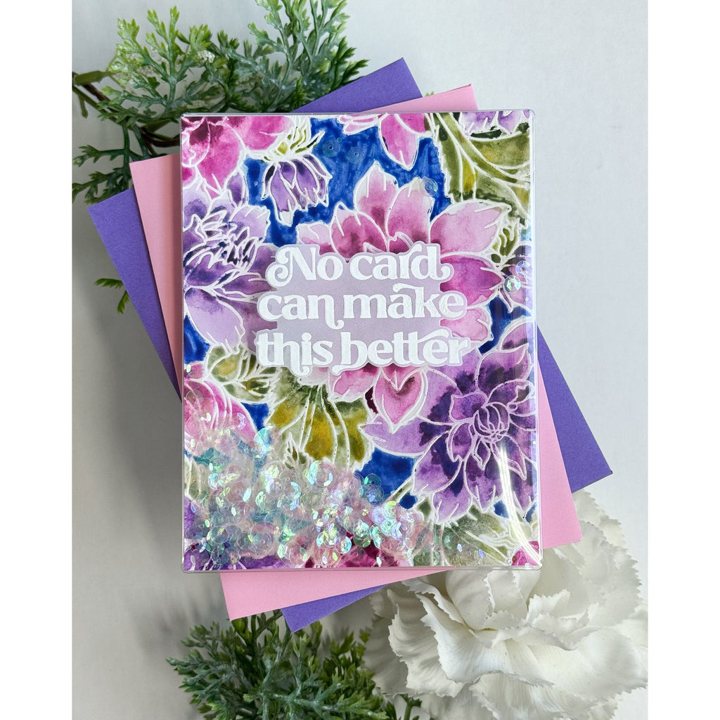 Simon Says Clear Stamp Dahlia Background 1224ss Friend Like You Sympathy Card