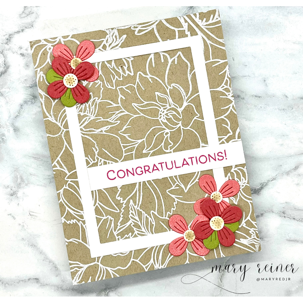 Simon Says Clear Stamp Dahlia Background 1224ss Friend Like You Congratulations Card | color-code:ALT07