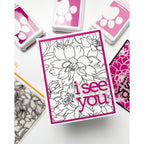 Simon Says Clear Stamp Dahlia Background 1224ss Friend Like You I See You Card