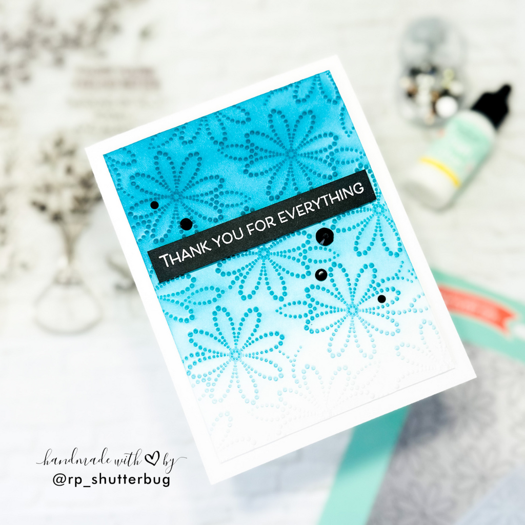 Simon Says Stamp Embossing Folder Dainty Dotted Daisy sf504 Friend Like You Thank You Card | color-code:ALT01