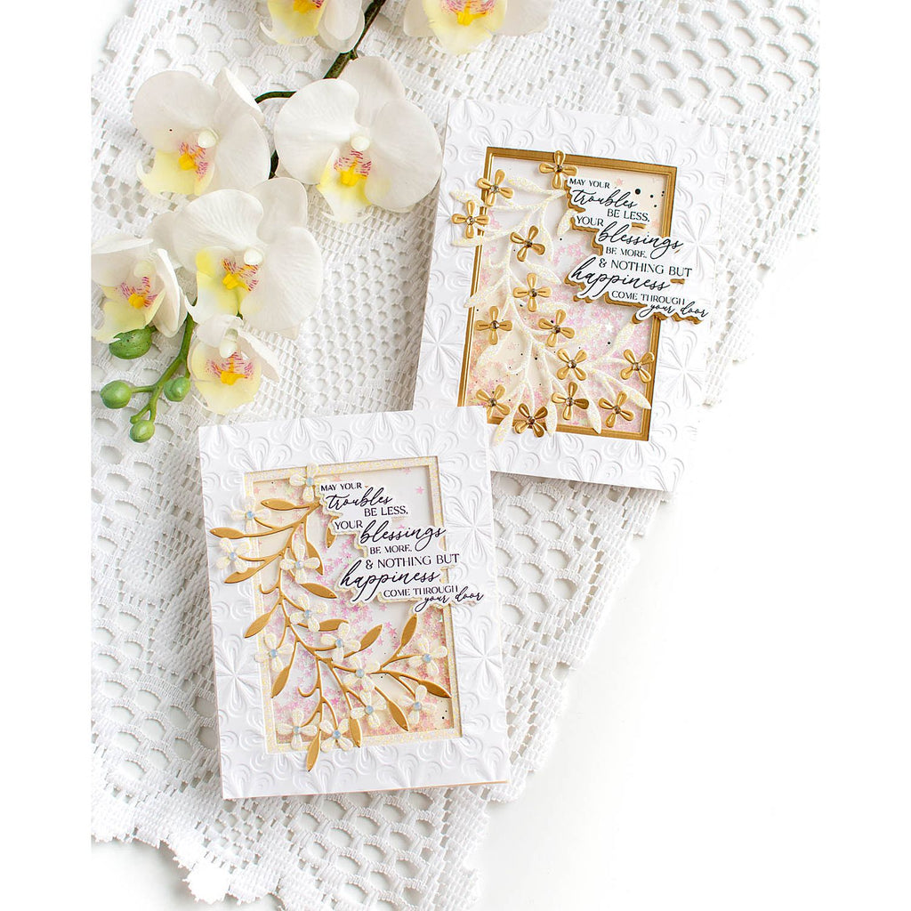 Simon Says Stamp Dainty Floral Vine Wafer Dies s1011 Moments in Time Wedding Cards | color-code:ALT07