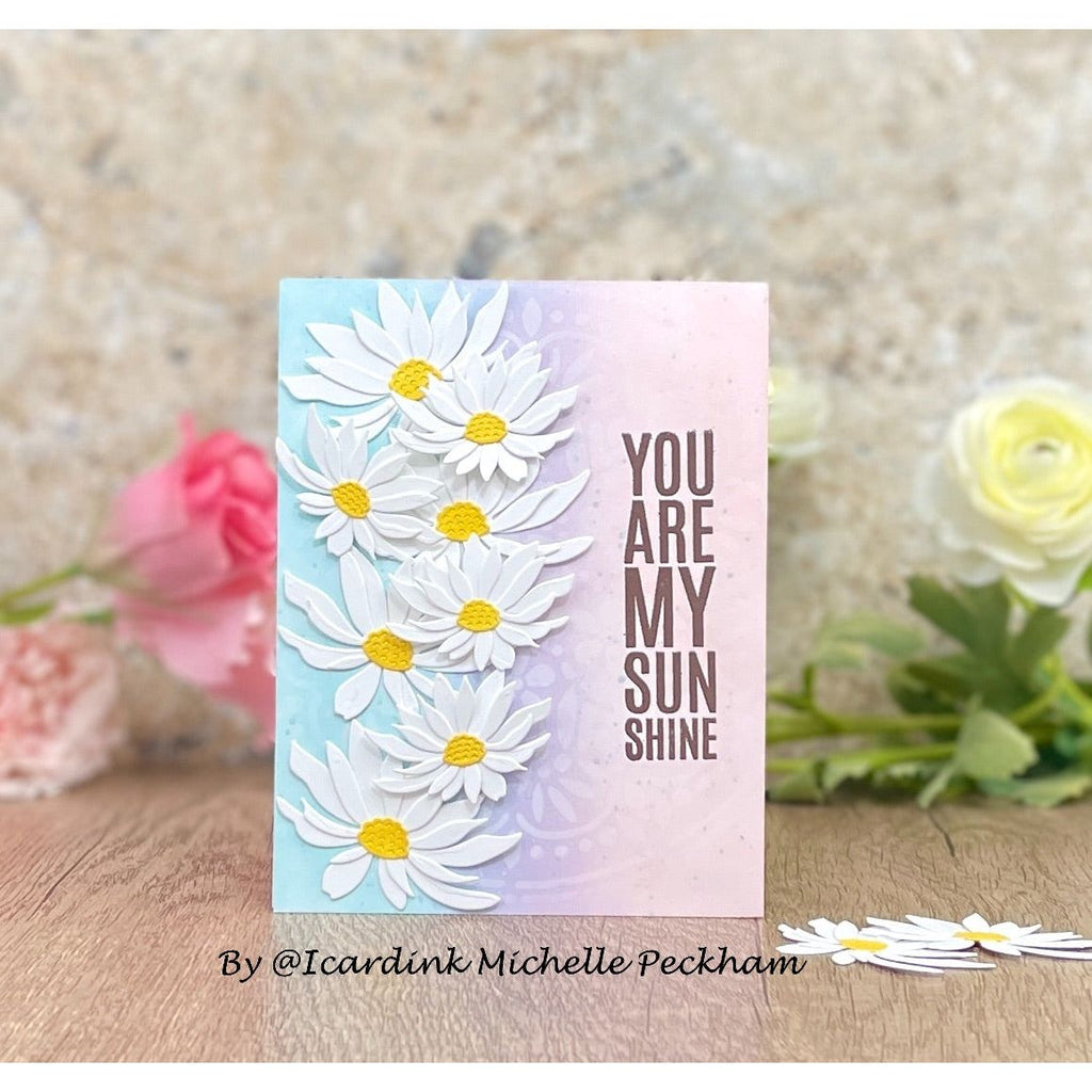 Simon Says Stamp Daisy Heads Dies s853 Just A Note Love Card