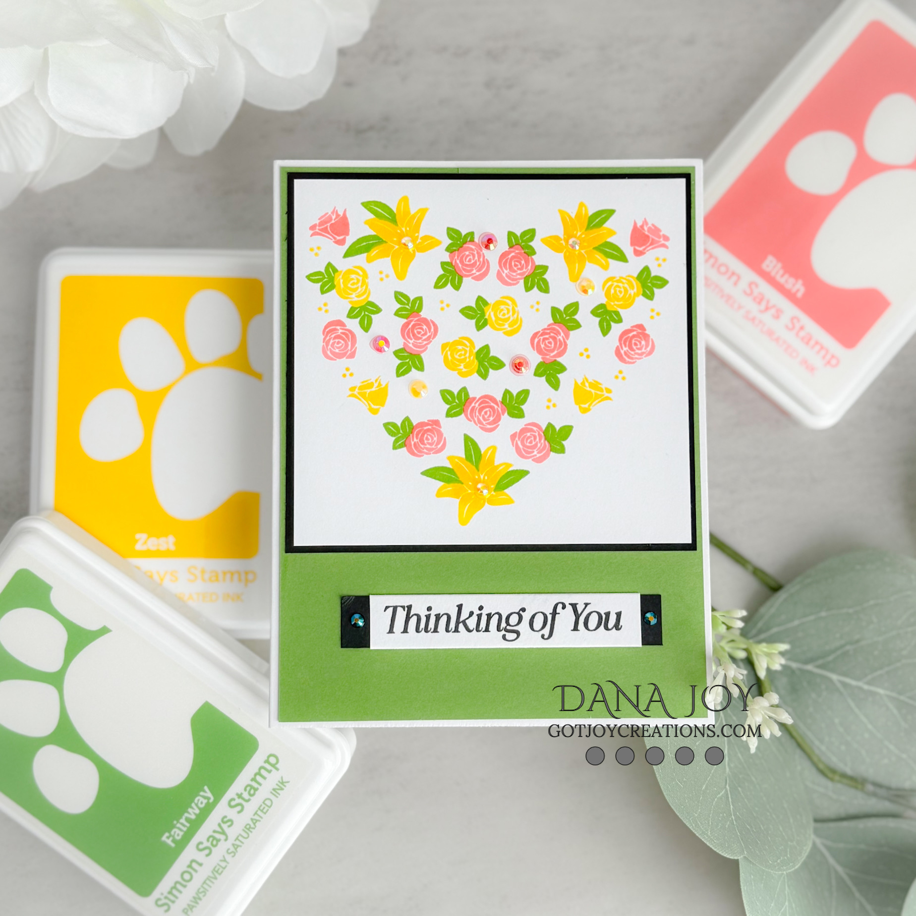 Simon Says Clear Stamps Timeless Blossoms 2213ssc You Are My Favorite Thinking of You Card | color-code:ALT02