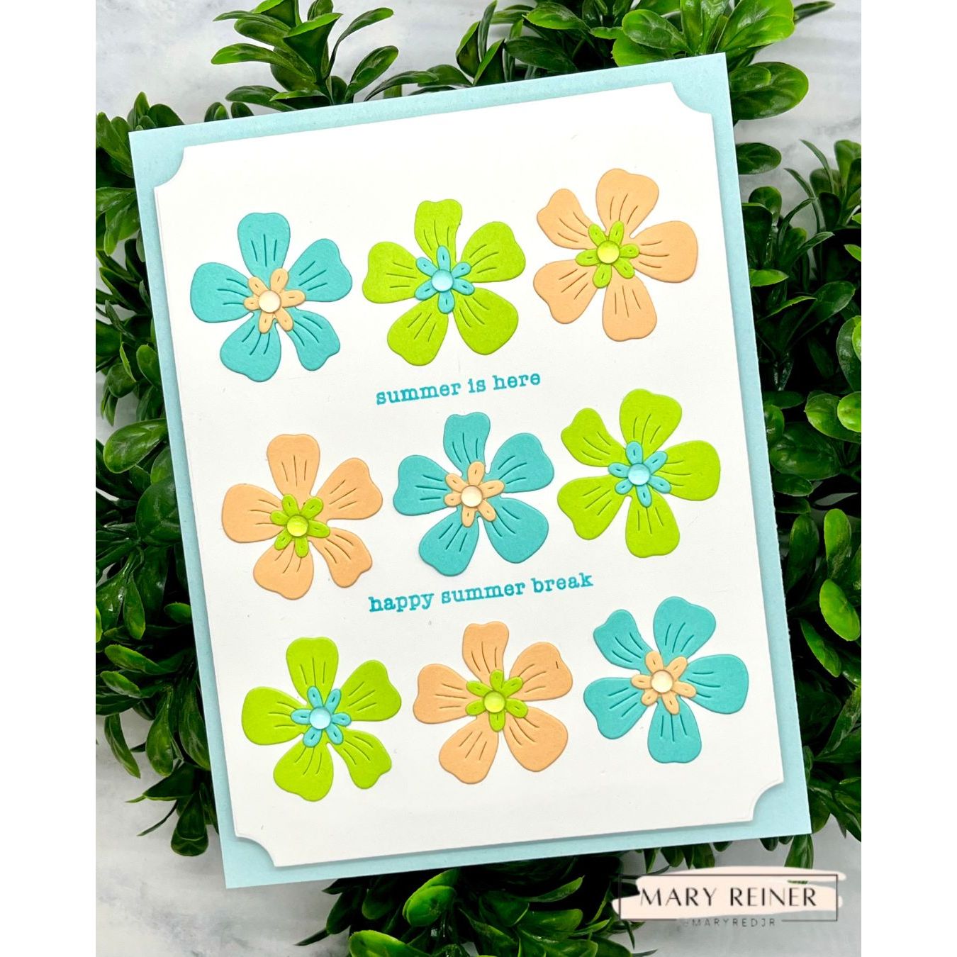 Simon Says Stamp Dancing Meadows Wafer Dies 1662sd Shine On Mary Reiner Summer Break Card