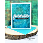 Simon Says Stamp Embossing Folder Dancing Starlets sf512 Sympathy Card