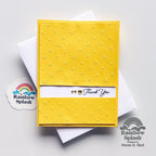 Rainbow Splash Cardstock Dandelion rsc7 Thank You Card | color-code:ALT02