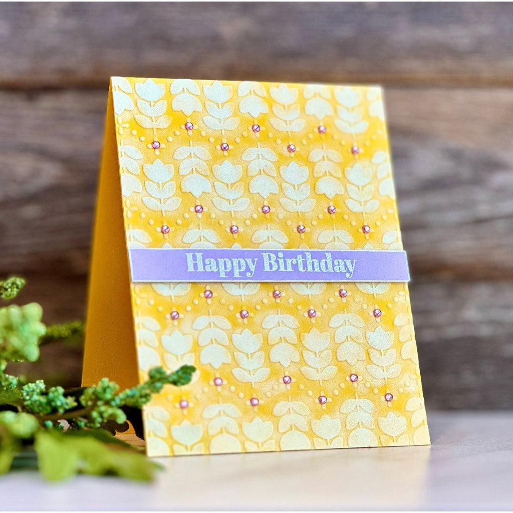 Rainbow Splash Cardstock Dandelion rsc7 Birthday Card
