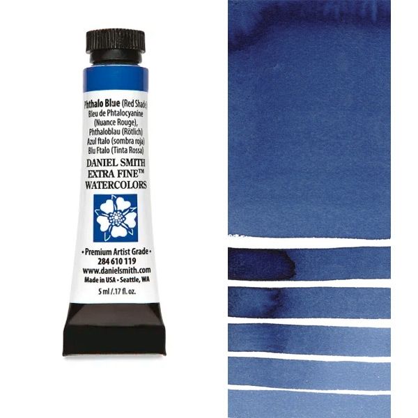Daniel Smith Phthalo Blue Red Shade 5ML Extra Fine Watercolor 284610119