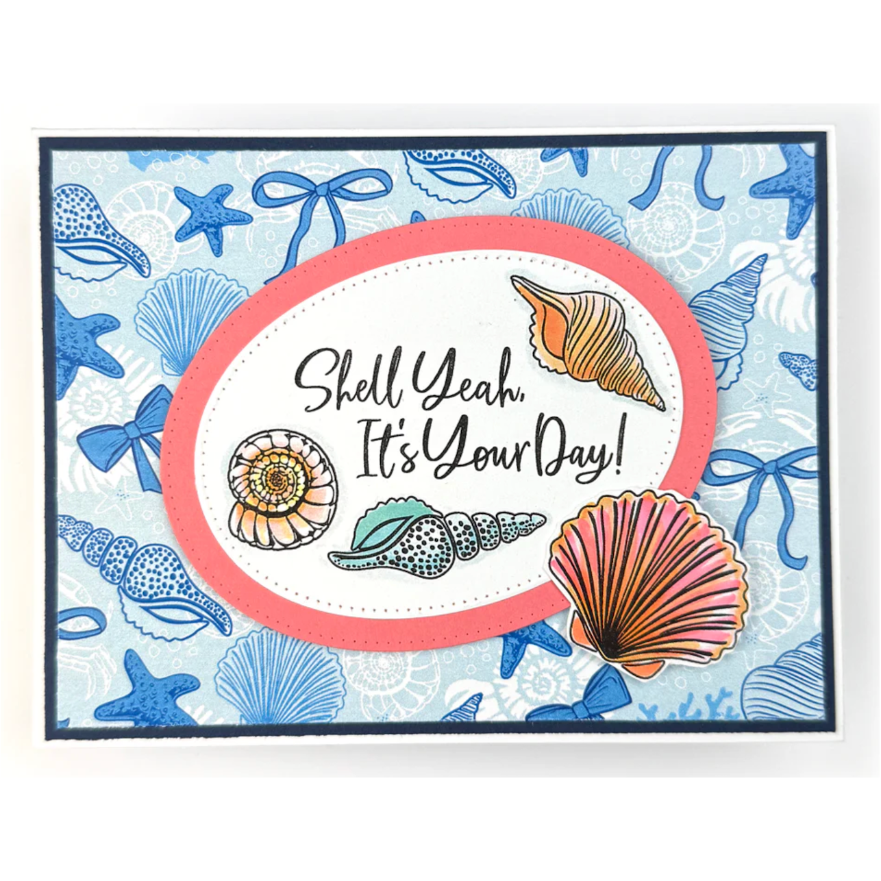 Dare 2B Artzy Beach Life Clear Stamp Set 25431 shell