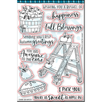 Dare 2B Artzy Bushel of Happiness Stamp and Die Bundle