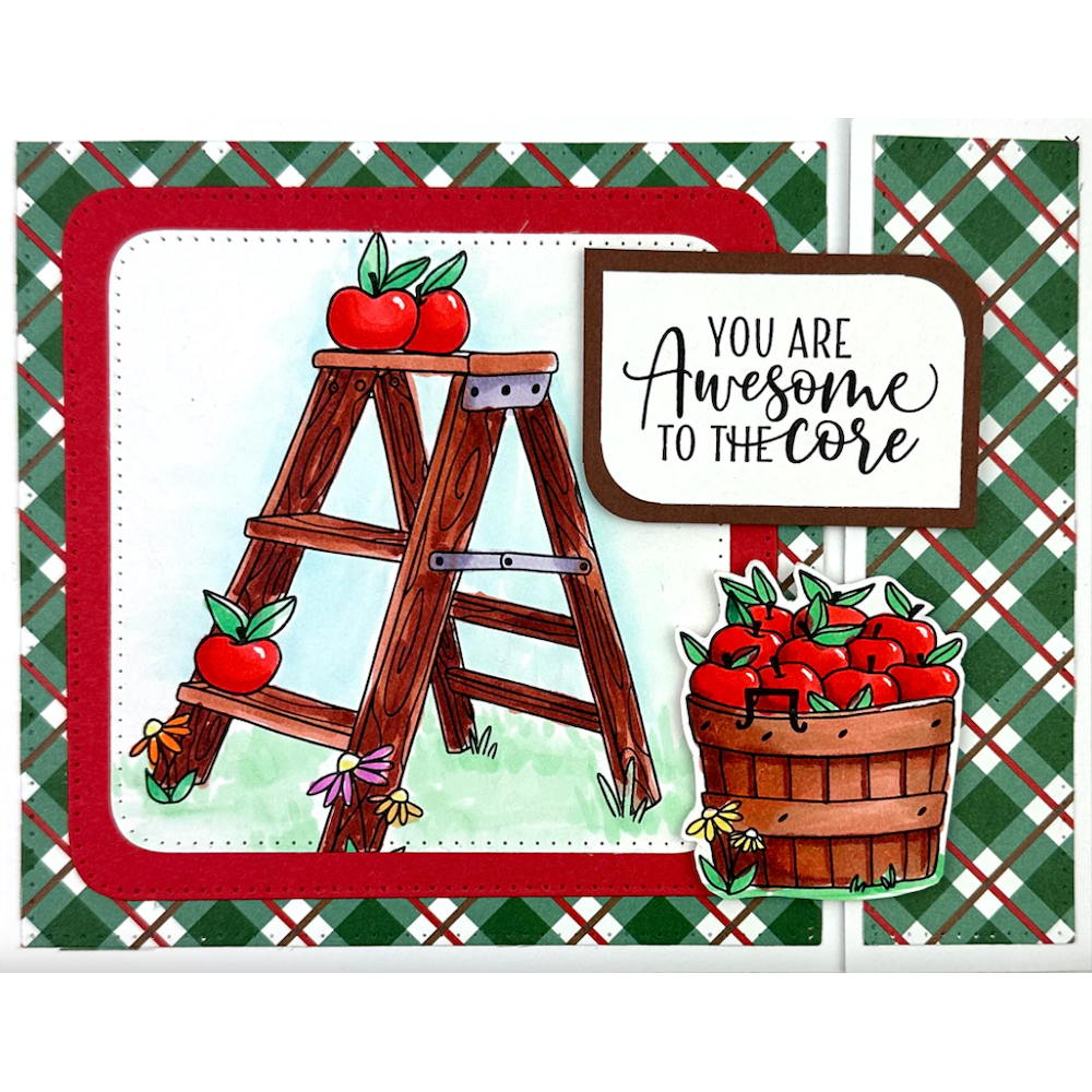 Dare 2B Artzy Bushel of Happiness Stamp and Die Bundle