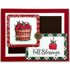 Dare 2B Artzy Bushel of Happiness Stamp and Die Bundle