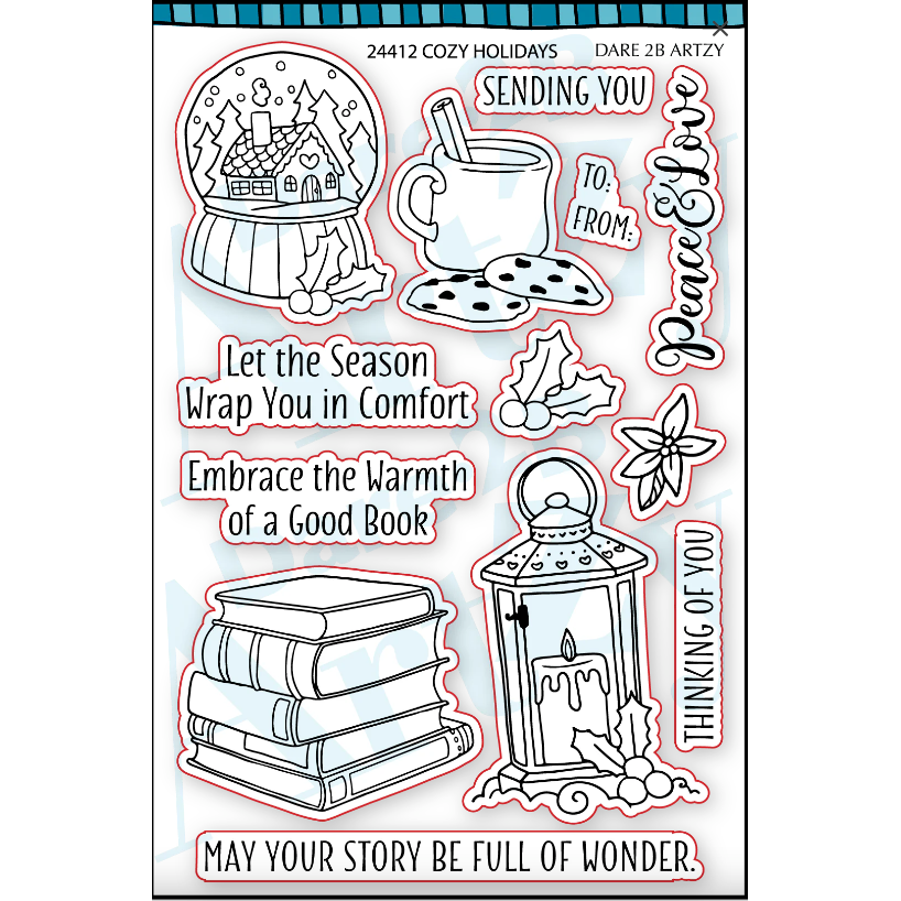 Dare 2B Cozy Holidays Stamp and Die Bundle