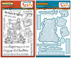 Dare 2B Artzy Cozy Up Teacups Stamps and Dies Bundle