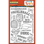 Dare 2B Artzy Dink Sip Repeat Clear Stamp Set 26472