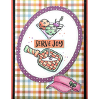 Dare 2B Artzy Dink Sip Repeat Clear Stamp Set 26472 serve joy