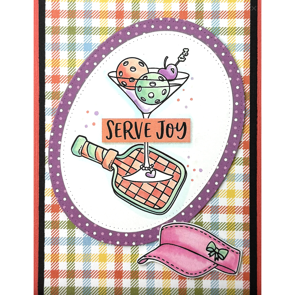 Dare 2B Artzy Dink Sip Repeat Clear Stamp Set 26472 serve joy