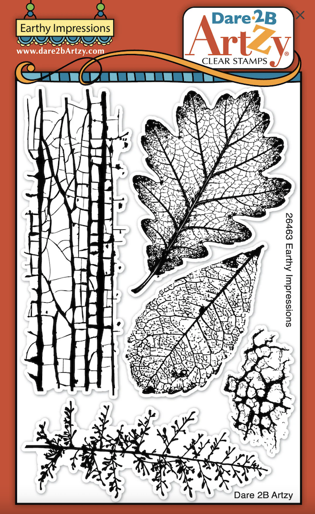 Dare 2B Artzy Earthy Impressions Clear Stamp Set 26463