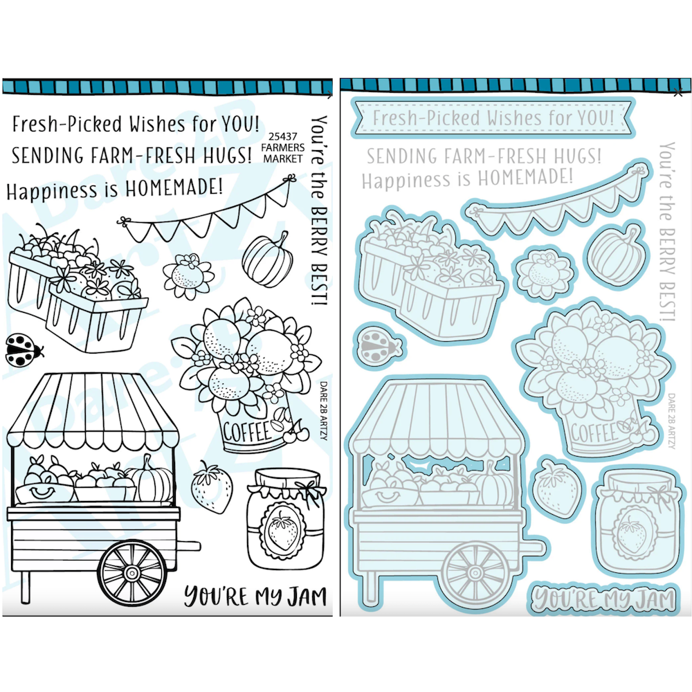 Dare 2B Artzy Farmer’s Market Stamp and Die Bundle