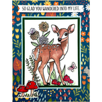 Dare 2B Artzy Floral Fawn Clear Stamp Set 25441 deer