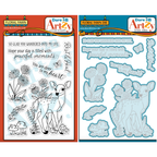 Dare 2B Artzy Floral Fawn Stamp and Die Bundle