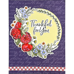 Dare 2B Artzy Flower Wreath Stamp and Die Bundle