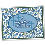 Dare 2B Artzy Grace is Enough Clear Stamp Set 25451 love