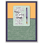 Dare 2B Artzy Grace is Enough Clear Stamp Set 25451 pen