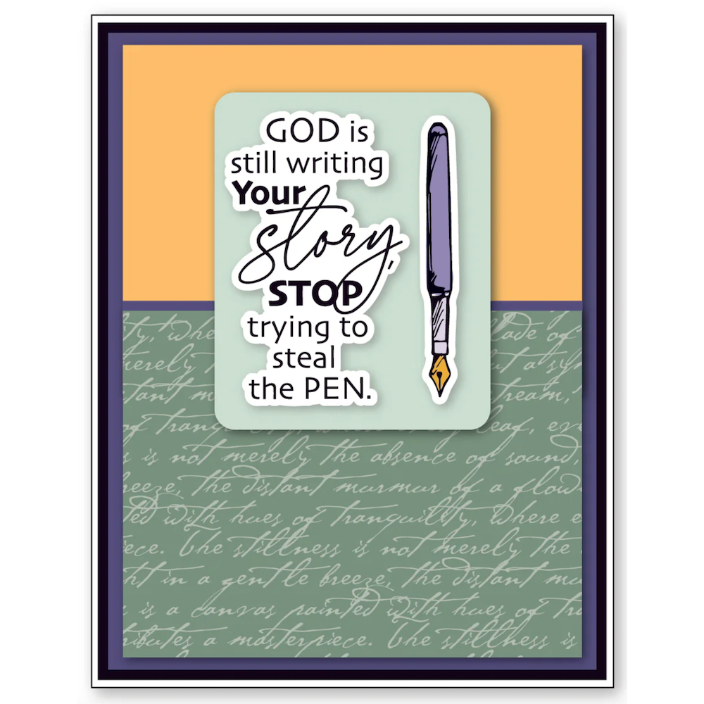 Dare 2B Artzy Grace is Enough Clear Stamp Set 25451 pen