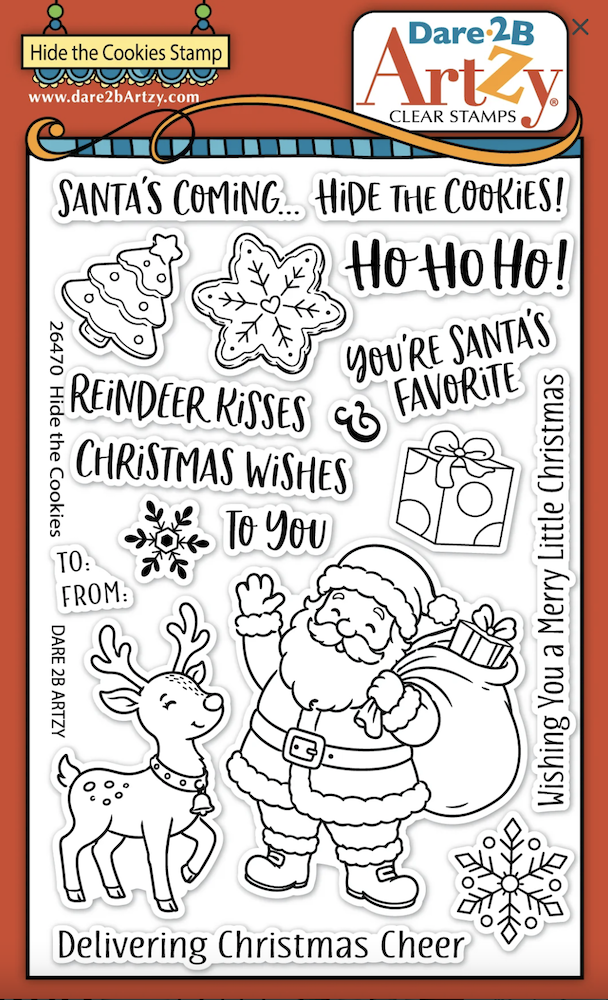 Dare 2B Artzy Hide the Cookies Clear Stamp Set 26470