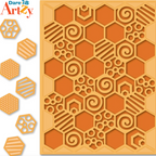 Dare 2B Artzy Honeycomb Die d313 cutout example