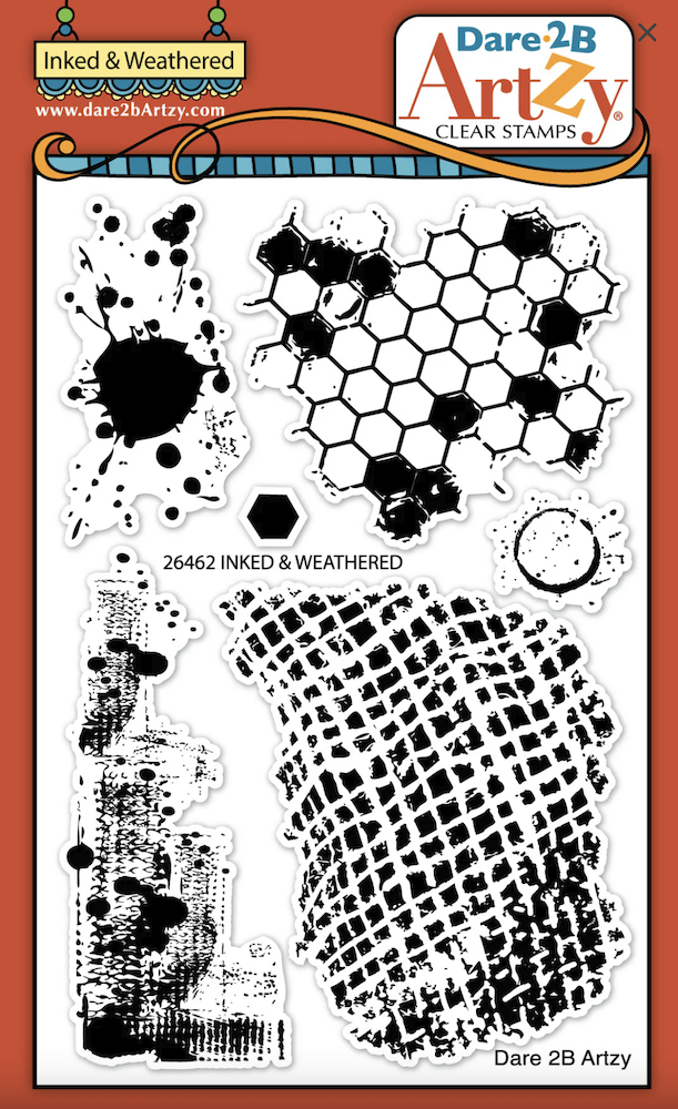 Dare 2B Artzy Inked & Weathered Clear Stamp Set 26462