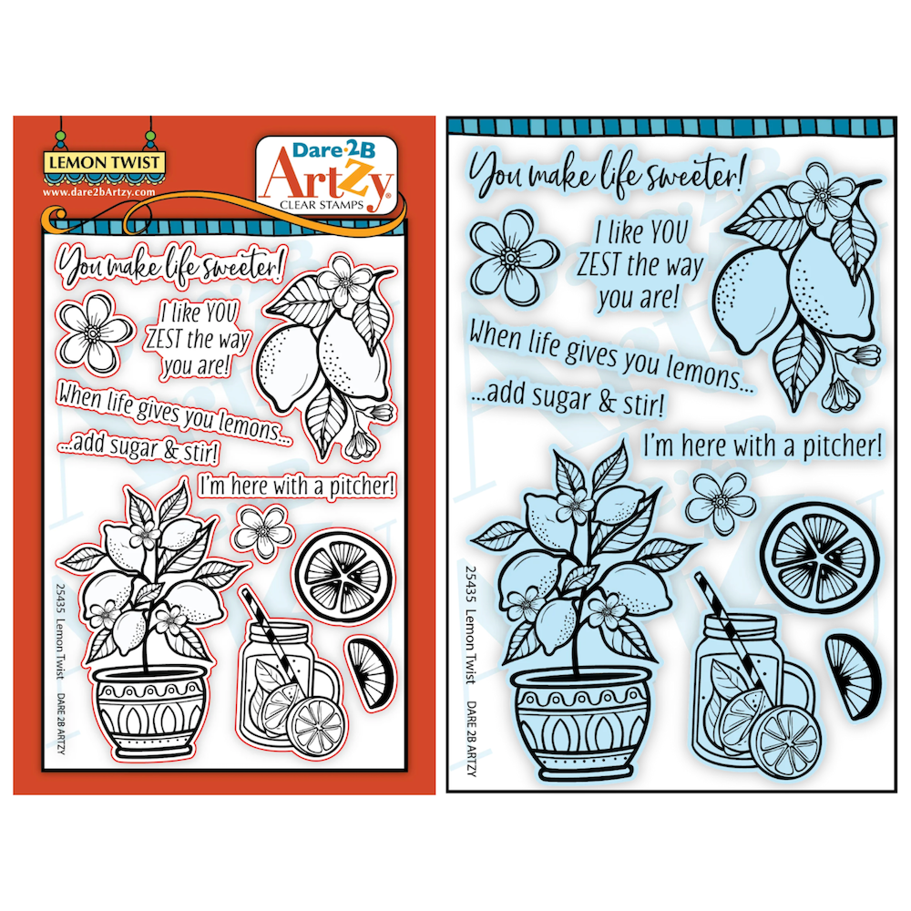 Dare 2B Artzy Lemon Twist Stamp and Die Bundle