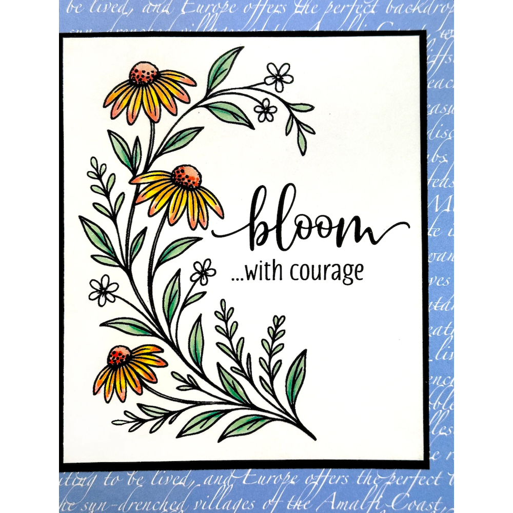 Dare 2B Artzy Let Hope Bloom Clear Stamp Set 26457 courage
