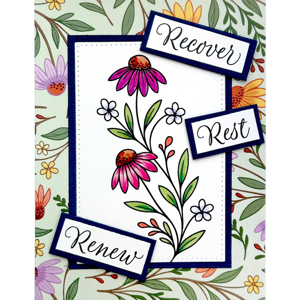 Dare 2B Artzy Let Hope Bloom Clear Stamp Set 26457 rest