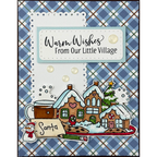 Dare 2B Artzy Letters to Santa Clear Stamp Set 25439 warm