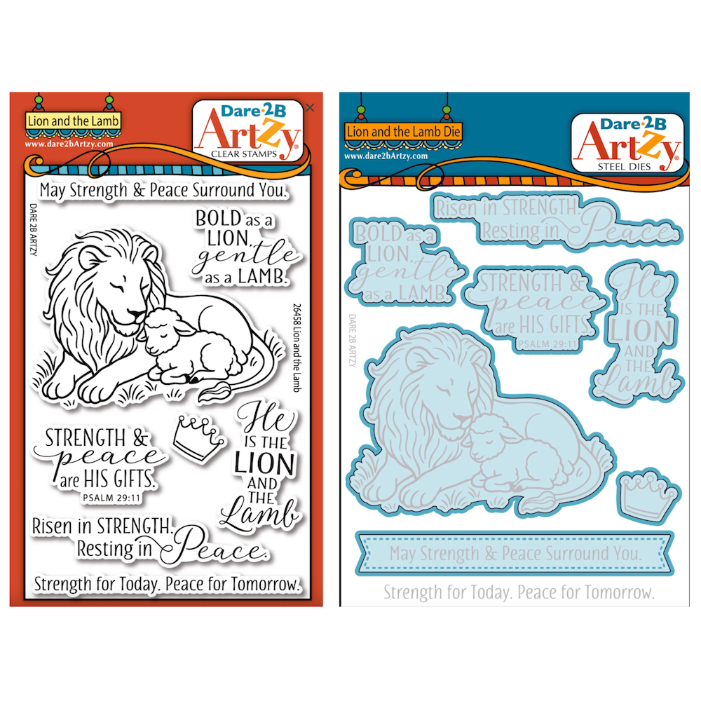 Dare 2B Artzy Lion and the Lamb Stamps and Dies Bundle