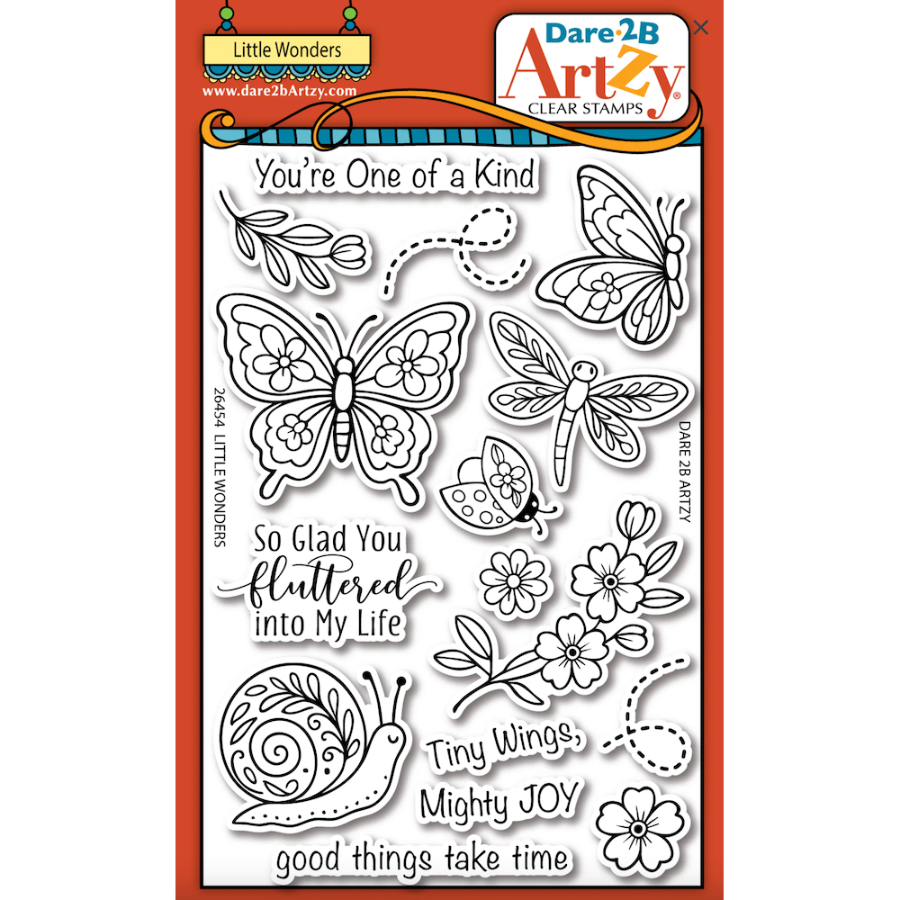 Dare 2B Artzy Little Wonders Clear Stamp Set 26454