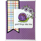 Dare 2B Artzy Little Wonders Clear Stamp Set 26454 snail