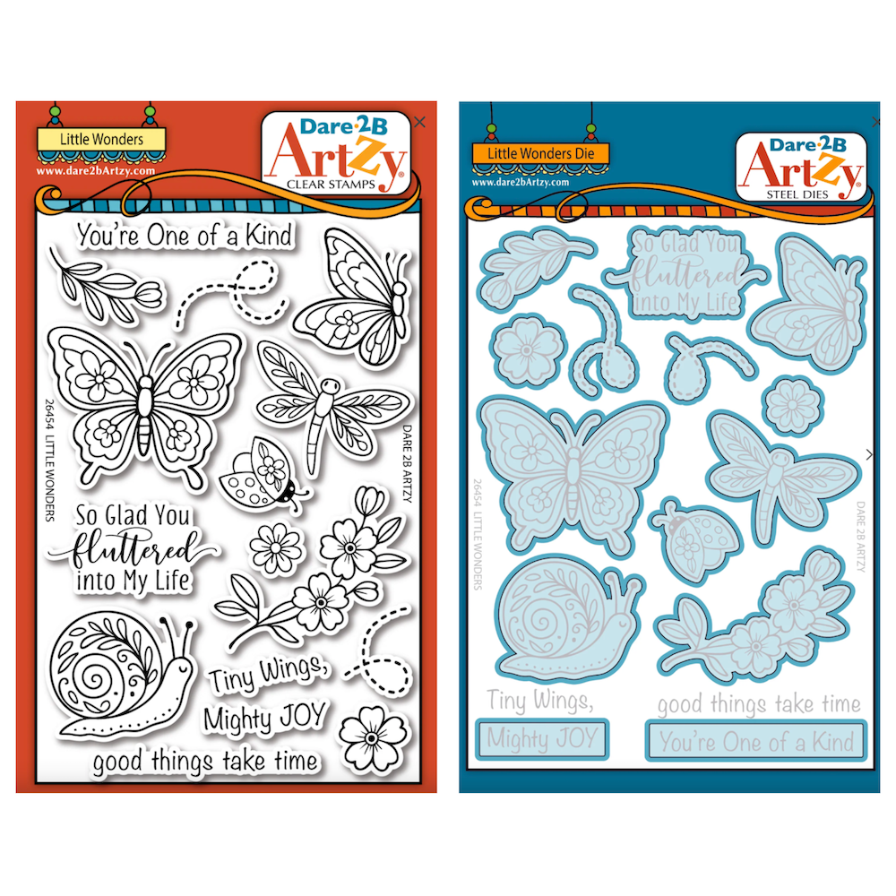 Dare 2B Artzy Little Wonders Stamps and Dies Bundle
