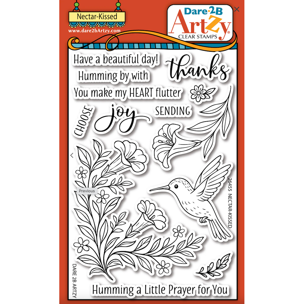 Dare 2B Artzy Nectar-Kissed Clear Stamp Set 26455