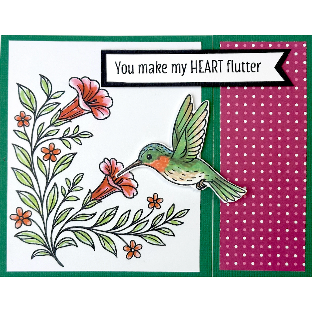 Dare 2B Artzy Nectar-Kissed Clear Stamp Set 26455 heart