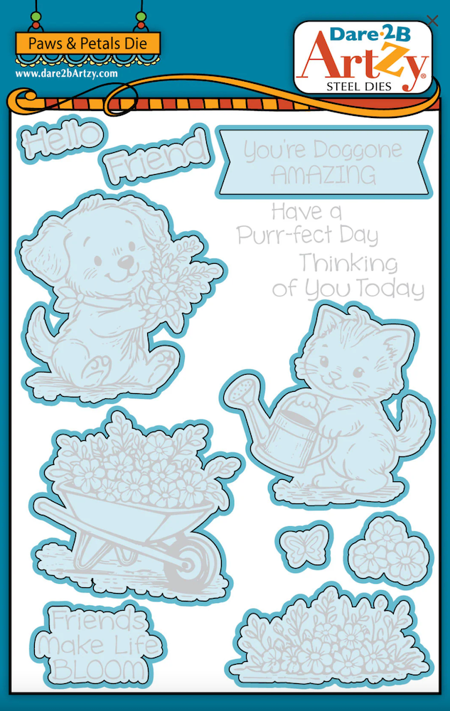 Dare 2B Artzy Paws & Petals Die Set d303